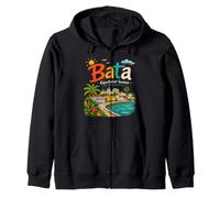 Regalo de Viaje de Bata Guinea Ecuatorial Dibujado a Mano Sudadera con Capucha