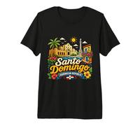 Regalo de Viaje Dibujado a Mano en Santo Domingo República Dominicana Camiseta Premium