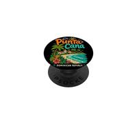Regalo de Viaje Dibujado a Mano Punta Cana República Dominicana PopSockets PopGrip Adhesivo