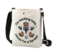 Regalo de videojuegos de moda, regalo Stardew Gift I'm Working Late Cause I'm a Farmer Gaming Gift para hermana, Farmer Cr UK, 0 unidades