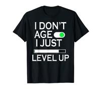Regalo de videojuegos I Dont Age I Just Level Up Camiseta