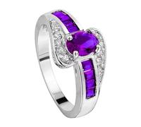 Regalo del día de la madre, anillo de plata para mujer, anillo de compromiso para mujeres, aniversario, boda, anillo de promesa anillos lesbianas, 12, Aleación de aluminio, Sin piedras preciosas