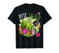 Regalo del jardinero Pot Head Divertida jardinería Camiseta