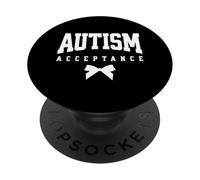 Regalo del Mes de concienciación sobre el Autismo para mamá Autismo Aceptación del Autismo PopSockets PopGrip Adhesivo