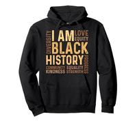 Regalo del Mes de la Historia Negra I Am Black History Afroamericano Sudadera con Capucha