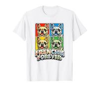 Regalo del Perro del Arte Pop del Amante del Bulldog francés Camiseta