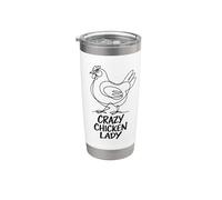 Regalo del rebaño del patio trasero del amante de la gallina Vaso térmico de acero inoxidable de doble pared