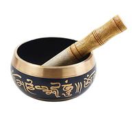 Regalo Día de la Madre Regalos de Navidad Metal Singing Bowl Hand Crafted with Ancient Tibetan Scriptures & Wooden Mallet