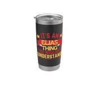 Regalo divertido con el nombre de Elias Vaso térmico de acero inoxidable de doble pared