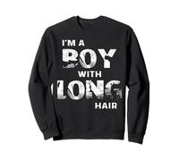 Regalo Divertido con el Pelo Largo Soy un niño Sudadera