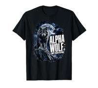 Regalo Divertido con Estampado de Lobo Alfa para Hombre, Vida Salvaje y Naturaleza Camiseta