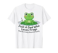 Regalo Divertido con Forma de Rana para Toda la Familia de Just Dad Loves Frogs, Loco y Hermoso Camiseta