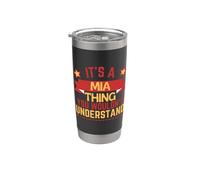 Regalo divertido con nombre Mia para Mia Vaso térmico de acero inoxidable de doble pared