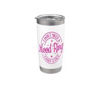 Regalo divertido con texto en inglés "I Don't need a Mood Ring I Have A Face" Vaso térmico de acero inoxidable de doble pared