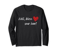 Regalo Divertido con Texto en inglés «Well Bless Your Heart» Manga Larga