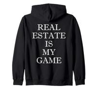 Regalo Divertido de Agente inmobiliario Real Estate Is My Game para compradores de viviendas Sudadera con Capucha