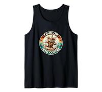 Regalo Divertido de café I Run On Ice Camiseta sin Mangas
