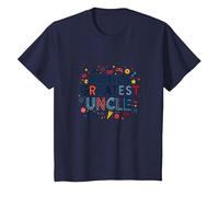 Regalo Divertido de celebración del tío más Grande del Mundo Camiseta, Niños, Azul Marino, 2 años
