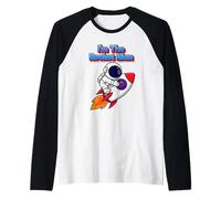 Regalo Divertido de Fiesta I'm The Rocket Man Camiseta Manga Raglan