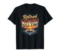 Regalo Divertido de jubilación de Pesca jubilada a Tiempo Completo Camiseta