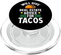 Regalo Divertido del Agente inmobiliario de Tacos Realtor PopSockets PopGrip para MagSafe