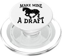 Regalo Divertido del Caballo del Draft para los Hombres y Las Mujeres Fresco Hacen Que el mío Sea un Borrador PopSockets PopGrip para MagSafe