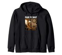 Regalo Divertido del compañero Paid to Wait Sudadera con Capucha