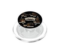 Regalo Divertido para Amantes de los Perros Salchicha 5 etapas del Hambre PopSockets PopGrip para MagSafe
