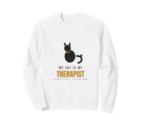 Regalo Divertido para Amantes de My Cat Is My Therapist Sudadera