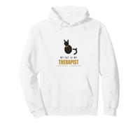 Regalo Divertido para Amantes de My Cat Is My Therapist Sudadera con Capucha