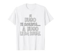 Regalo Divertido para Hugo - Humor con Nombre Hugo Camiseta gráfica económica, Hombre, Blanco, M