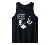 Regalo Divertido para Jugador de ajedrez Oh No Springer Camiseta sin Mangas