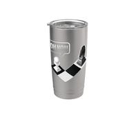 Regalo divertido para jugador de ajedrez Oh No Springer Vaso térmico de acero inoxidable de doble pared
