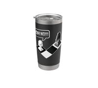 Regalo divertido para jugador de ajedrez Oh No Springer Vaso térmico de acero inoxidable de doble pared