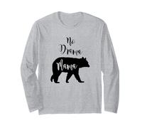 Regalo divertido para mamá y mamá de No Drama Bear Manga Larga