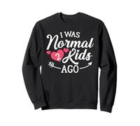 Regalo Divertido para mamá y papá para los Mejores Padres de «I Was Normal» Hace 2 niños Sudadera