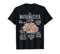 Regalo Divertido para matemáticas, Cerebro, matemáticas, Profesor Camiseta gráfica económica, Hombre, Negro, L