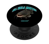 Regalo divertido para pescadores - All Bagre Matter Zander Claus PopSockets PopGrip Adhesivo