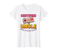 Regalo Divertido y Divertido Certificado para tío de Sobrino, Sobrina, niños y niñas Camiseta gráfica económica, Mujer, Blanco, XS