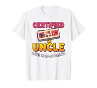 Regalo Divertido y Divertido Certificado para tío de Sobrino, Sobrina, niños y niñas Camiseta gráfica económica, Hombre, Blanco, S