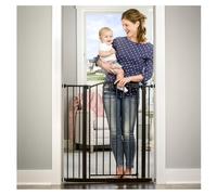 Regalo Easy Step - Puerta decorativa arqueada extra alta para bebé, incluye extensión de 4 pulgadas para adaptarse a múltiples aberturas, kit de montaje a presión de 4 unidades y kit de montaje en