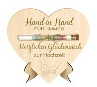 Regalo en Efectivo para Bodas, Tarjetas de Regalos de Boda para los Novios, Dinero de Madera para Regalo Bodas, Envoltorio Regalos Boda para Novios, con tubo de ensayo