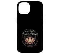 Regalo espiritual de yoga bohemio para yogui consciente flor de loto Carcasa para iPhone 14
