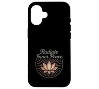 Regalo espiritual de yoga bohemio para yogui consciente flor de loto Carcasa para iPhone 16
