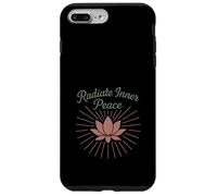 Regalo espiritual de yoga bohemio para yogui consciente flor de loto Carcasa para iPhone 7 Plus/8 Plus
