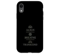 Regalo espiritual de yoga bohemio para yogui consciente flor de loto Carcasa para iPhone XR
