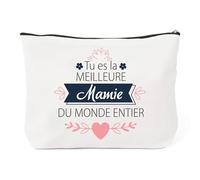 Regalo Fete des Grand Mere Idee Regalo Abuelita Cumpleaños Neceser Mujer Regalo Grand Mere Bolsa Tela Algodón Poliéster Regalos Abuelita Fete des Mamies Fete des Meres Almacenamiento Maquillaje, Eres