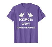 Regalo Fiesta de Divorcio, Soltero Separado Graciosa Humor Camiseta, Hombre, Morado Jaspeado, XXL