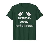 Regalo Fiesta de Divorcio, Soltero Separado Graciosa Humor Camiseta, Hombre, Verde Bosque, L