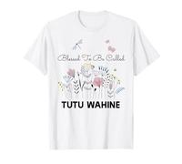 Regalo floral de Blessed To Be Called Tutu Wahine para abuela y mamá Camiseta